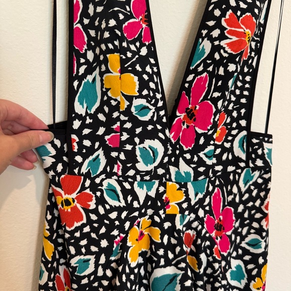 Topshop Multicolor Floral Pinafore Dress - Picture 7 of 11